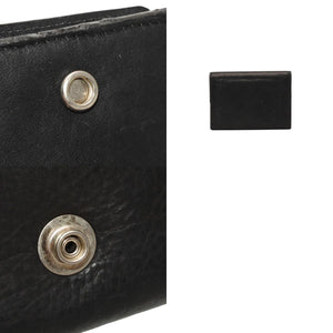 CHROME HEARTS OPEN WOUND Trifold Wallet Leather Leather Wallet Wallet Silver 925 Good Used 4a000673