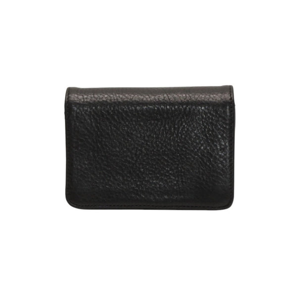 New and unused CHROME HEARTS Card Case Leather Leather Wallet Wallet Silver 925 Used 4a000949