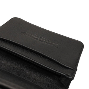 New and unused CHROME HEARTS Card Case Leather Leather Wallet Wallet Silver 925 Used 4a000949