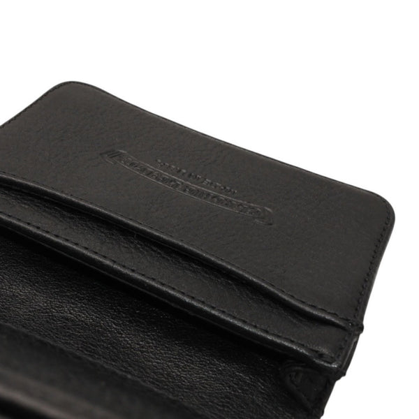 New and unused CHROME HEARTS Card Case Leather Leather Wallet Wallet Silver 925 Used 4a000949
