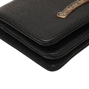New and unused CHROME HEARTS Card Case Leather Leather Wallet Wallet Silver 925 Used 4a000949