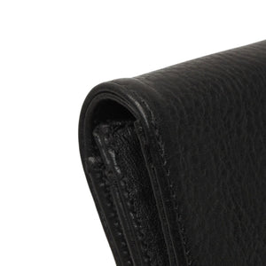 New and unused CHROME HEARTS Card Case Leather Leather Wallet Wallet Silver 925 Used 4a000949