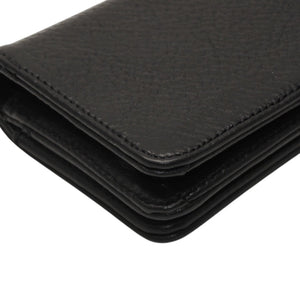 New and unused CHROME HEARTS Card Case Leather Leather Wallet Wallet Silver 925 Used 4a000949