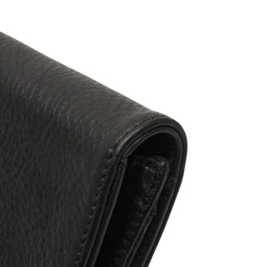 New and unused CHROME HEARTS Card Case Leather Leather Wallet Wallet Silver 925 Used 4a000949