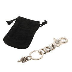 CHROME HEARTS CLP CHN CLASSIC-S Short Classic Link Key Ring Weight Approx. 51.66g Silver 925 Good Condition Used 4a000612