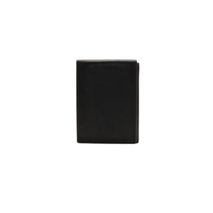 PRADA プラダ ウォレット 折りたたみ財布 2MO006 ブラック VIT.MICRO GRAIN NERO ロゴ シルバー金具 美品 中古 4a000466