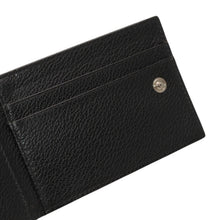 画像をギャラリービューアに読み込む, PRADA プラダ ウォレット 折りたたみ財布 2MO006 ブラック VIT.MICRO GRAIN NERO ロゴ シルバー金具 美品 中古 4a000466