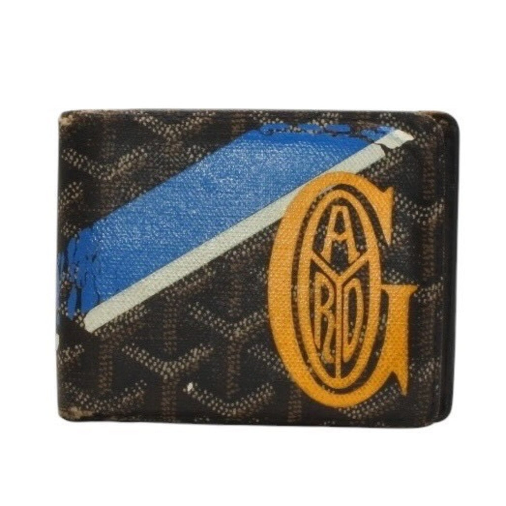 GOYARD ゴヤール 二つ折り財布 Card Holder カードホルダー ヘリンボーン柄 Black ブラック 良品 中古 4a000458