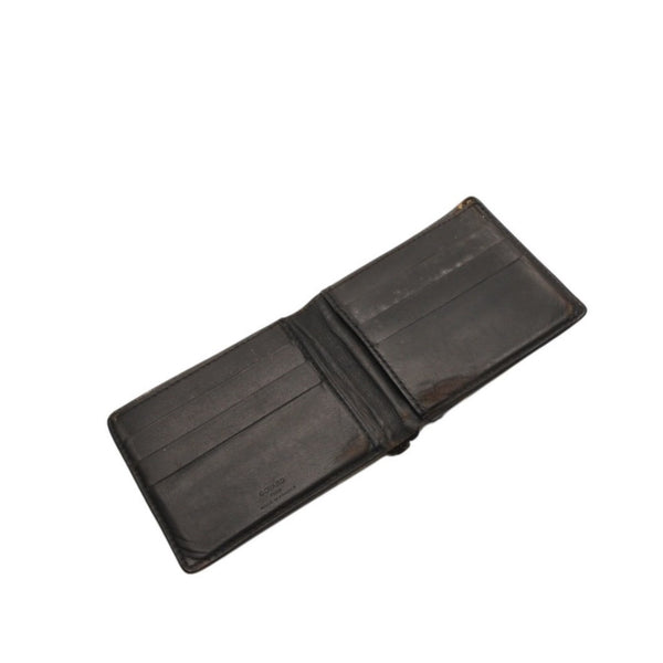 GOYARD ゴヤール 二つ折り財布 Card Holder カードホルダー ヘリンボーン柄 Black ブラック 良品 中古 4a000458