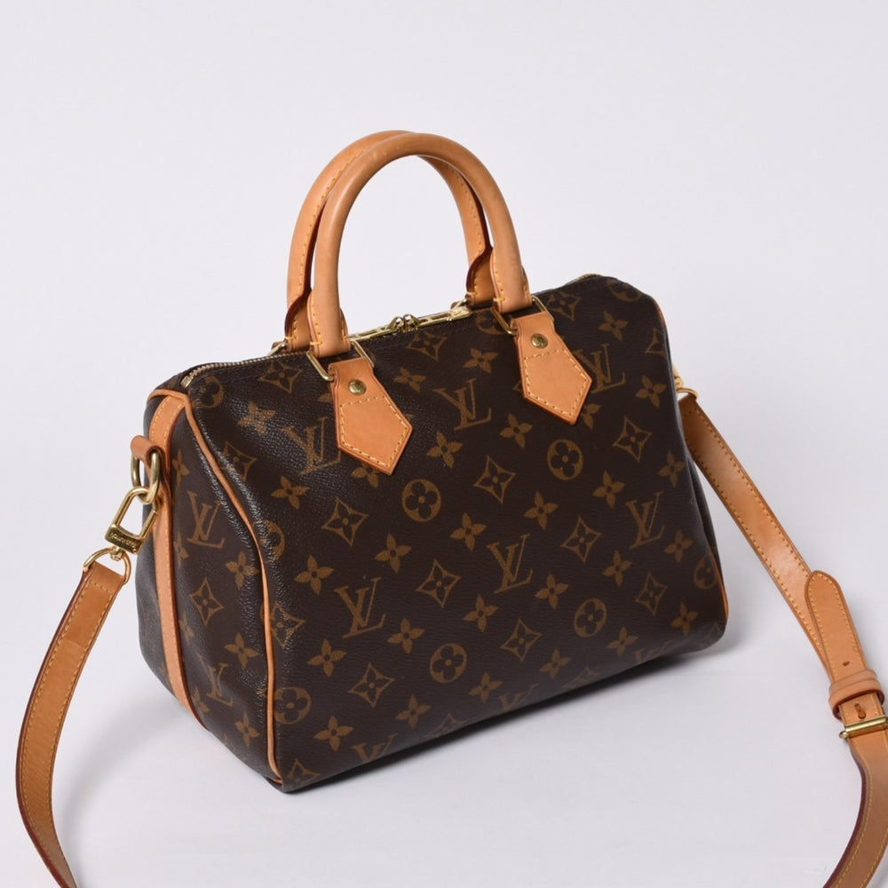 極美品 LOUIS VUITTON ルイヴィトン スピーディ バンドリエール25 ハンドバッグ M41113 モノグラム ブラウン 中古 4a000310