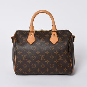 極美品 LOUIS VUITTON ルイヴィトン スピーディ バンドリエール25 ハンドバッグ M41113 モノグラム ブラウン 中古 4a000310