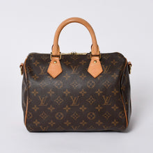 画像をギャラリービューアに読み込む, 極美品 LOUIS VUITTON ルイヴィトン スピーディ バンドリエール25 ハンドバッグ M41113 モノグラム ブラウン 中古 4a000310