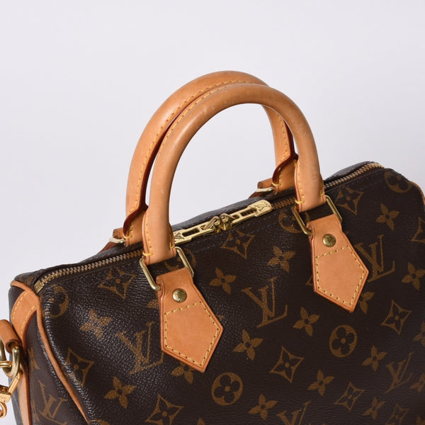 極美品 LOUIS VUITTON ルイヴィトン スピーディ バンドリエール25 ハンドバッグ M41113 モノグラム ブラウン 中古 4a000310