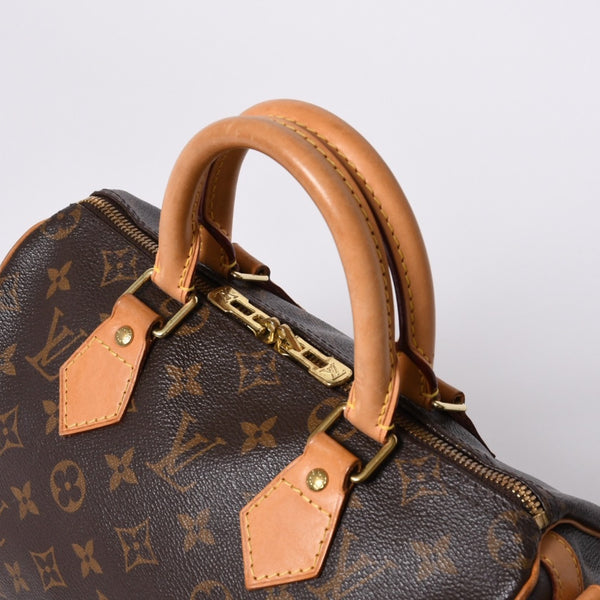 極美品 LOUIS VUITTON ルイヴィトン スピーディ バンドリエール25 ハンドバッグ M41113 モノグラム ブラウン 中古 4a000310