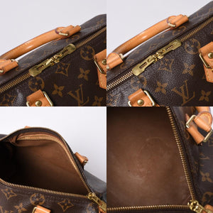 極美品 LOUIS VUITTON ルイヴィトン スピーディ バンドリエール25 ハンドバッグ M41113 モノグラム ブラウン 中古 4a000310