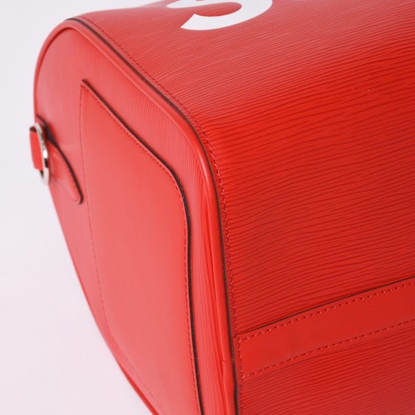 New and unused LOUIS VUITTON SUPREME Supreme Louis Vuitton Keepall Bandouliere 45 Boston Bag M53419 Epi Red Used 4a000339
