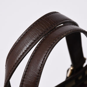 極美品 GUCCI グッチ ハンドバッグ 2000-2010s チャーム付き シェリーライン GGキャンバス 139261 213048 べージュ ゴールド金具 中古 4a000195