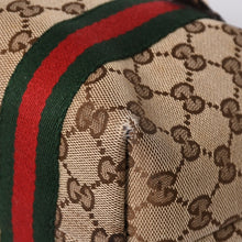 画像をギャラリービューアに読み込む, 極美品 GUCCI グッチ ハンドバッグ 2000-2010s チャーム付き シェリーライン GGキャンバス 139261 213048 べージュ ゴールド金具 中古 4a000195