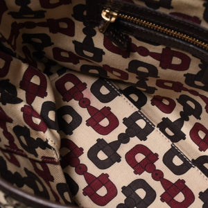 極美品 GUCCI グッチ ハンドバッグ 2000-2010s チャーム付き シェリーライン GGキャンバス 139261 213048 べージュ ゴールド金具 中古 4a000195