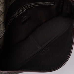 Very Good Condition GUCCI Shoulder Bag 2000s GG Supreme Sherry Line 211130 204990 Beige Gold Hardware Used 4a000195