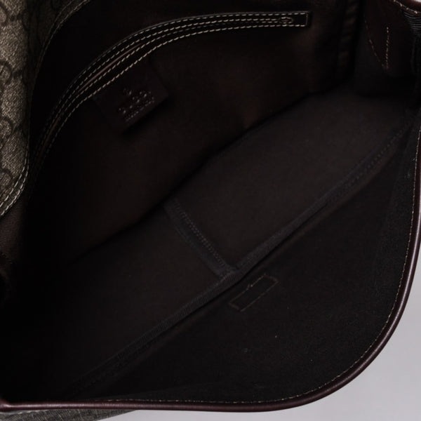 Very Good Condition GUCCI Shoulder Bag 2000s GG Supreme Sherry Line 211130 204990 Beige Gold Hardware Used 4a000195
