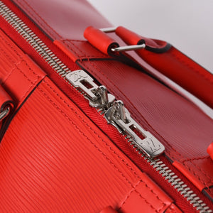 New and unused LOUIS VUITTON SUPREME Supreme Louis Vuitton Keepall Bandouliere 45 Boston Bag M53419 Epi Red Used 4a000339