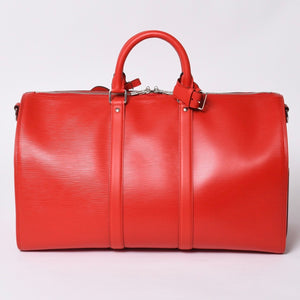 New and unused LOUIS VUITTON SUPREME Supreme Louis Vuitton Keepall Bandouliere 45 Boston Bag M53419 Epi Red Used 4a000339
