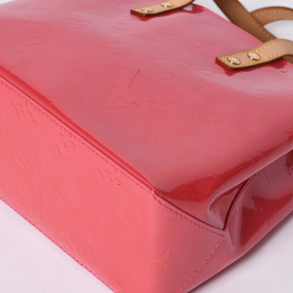 LOUIS VUITTON Reid PM Handbag M9132F Monogram Vernis Leather Framboise Gold Hardware Good Condition Used 4a000171
