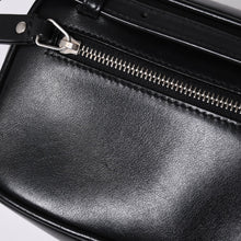 画像をギャラリービューアに読み込む, 極美品 SAINT LAURENT サンローラン ショルダーバッグ Vステッチ フリンジ YSLロゴ ブラック カーフ 534817 中古 4a000160