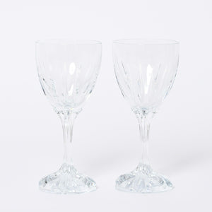 未使用 CHROME HEARTS × BACCARAT クロムハーツ × バカラ ワイングラス ２個セット クロステール クリスタル コレクション 中古 4a000340