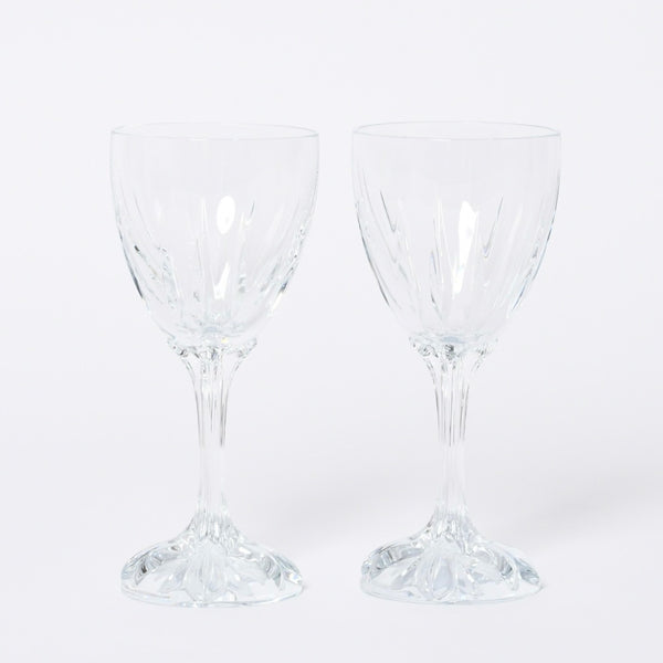 未使用 CHROME HEARTS × BACCARAT クロムハーツ × バカラ ワイングラス ２個セット クロステール クリスタル コレクション 中古 4a000340