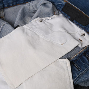 Like new CHROME HEARTS LEVI'S 501 Levi's Denim Pants Cross Ball Button Blue Size 29 Used 4a000439