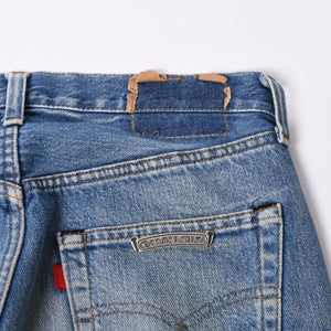 Like new CHROME HEARTS LEVI'S 501 Levi's Denim Pants Cross Ball Button Blue Size 29 Used 4a000439