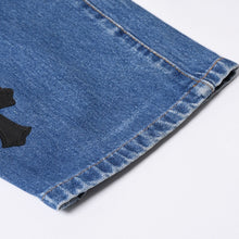 画像をギャラリービューアに読み込む, 新品同様 CHROME HEARTS クロムハーツ LEVI'S 501 リーバイス デニムパンツ クロスボールボタン ブルー サイズ29 中古 4a000439