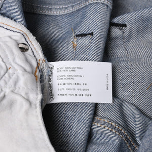 Like new CHROME HEARTS LEVI'S 501 Levi's Denim Pants Cross Ball Button Blue Size 29 Used 4a000439