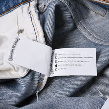 画像をギャラリービューアに読み込む, 新品同様 CHROME HEARTS クロムハーツ LEVI'S 501 リーバイス デニムパンツ クロスボールボタン ブルー サイズ29 中古 4a000439