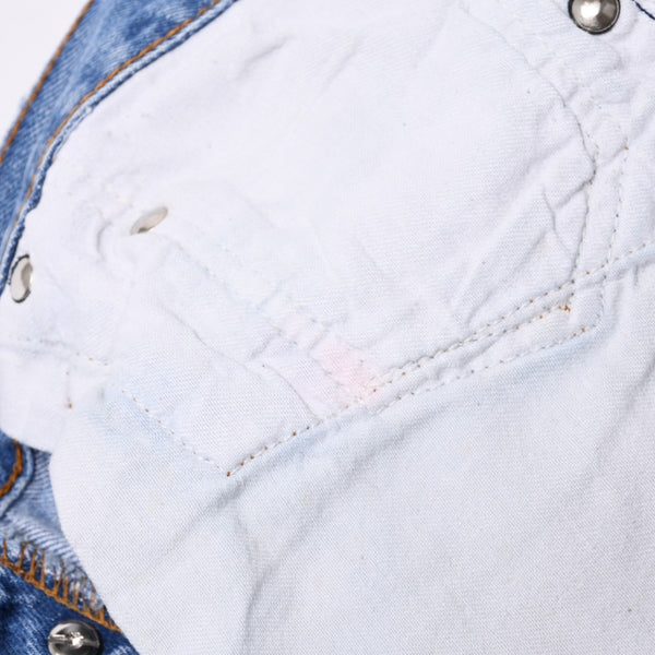 Like new CHROME HEARTS LEVI'S 501 Levi's Denim Pants Cross Ball Button Blue Size 32 Used 4a000438