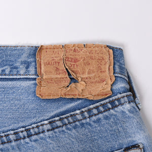 Like new CHROME HEARTS LEVI'S 501 Levi's Denim Pants Cross Ball Button Blue Size 32 Used 4a000438