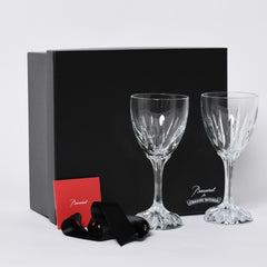 未使用 CHROME HEARTS × BACCARAT クロムハーツ × バカラ ワイングラス ２個セット クロステール クリスタル コレクション 中古 4a000340