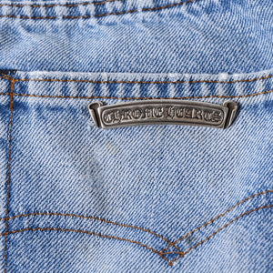 Like new CHROME HEARTS LEVI'S 501 Levi's Denim Pants Cross Ball Button Blue Size 32 Used 4a000438