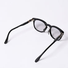 画像をギャラリービューアに読み込む, 新品未使用 CHROME HEARTS クロムハーツ RODSICLE フローラル ボストン メガネ 純正 度無し シルバー925 ダイヤモンド ブラック 中古 4a000432