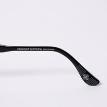 画像をギャラリービューアに読み込む, 新品未使用 CHROME HEARTS クロムハーツ RODSICLE フローラル ボストン メガネ 純正 度無し シルバー925 ダイヤモンド ブラック 中古 4a000432