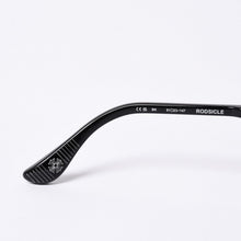 画像をギャラリービューアに読み込む, 新品未使用 CHROME HEARTS クロムハーツ RODSICLE フローラル ボストン メガネ 純正 度無し シルバー925 ダイヤモンド ブラック 中古 4a000432
