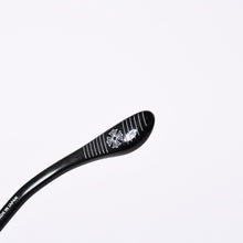 画像をギャラリービューアに読み込む, 新品未使用 CHROME HEARTS クロムハーツ RODSICLE フローラル ボストン メガネ 純正 度無し シルバー925 ダイヤモンド ブラック 中古 4a000432