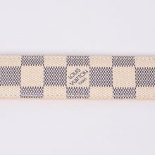 画像をギャラリービューアに読み込む, 極美品 LOUIS VUITTON ルイヴィトン サンチュール ヴォワヤージュ 35MM ダミエアズール ベルト M9837V レザー 85/34 中古 4a000349