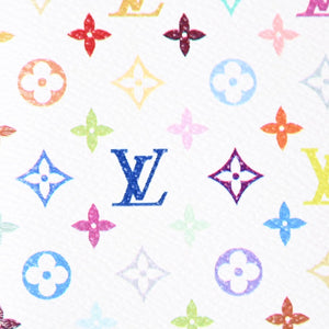 新品同様 LOUIS VUITTON ルイヴィトン LV × TM パスポートカバー クーヴェルテュール パスポール M14178 ホワイト マルチカラー 中古 4a000352