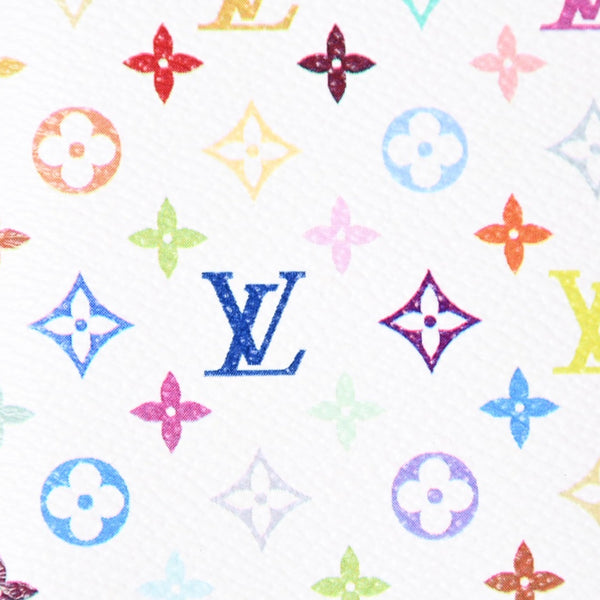 新品同様 LOUIS VUITTON ルイヴィトン LV × TM パスポートカバー クーヴェルテュール パスポール M14178 ホワイト マルチカラー 中古 4a000352
