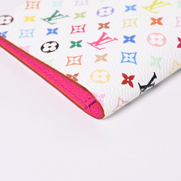 新品同様 LOUIS VUITTON ルイヴィトン LV × TM パスポートカバー クーヴェルテュール パスポール M14178 ホワイト マルチカラー 中古 4a000352