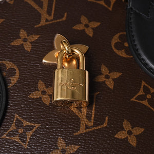 Very Good Condition LOUIS VUITTON Monogram Flower Zipped Tote MM M44351 Brown Black Gold Hardware Used 4a000264