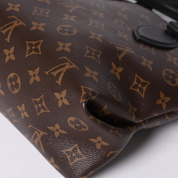 Very Good Condition LOUIS VUITTON Monogram Flower Zipped Tote MM M44351 Brown Black Gold Hardware Used 4a000264